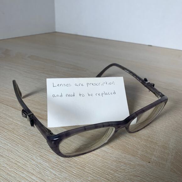 CHANEL 3242 c.1307 Eyeglasses RARE! With Bows Gray Blue Frames 52-16-135 - Picture 1 of 11